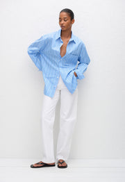 Classic Stripe Shirt - Capri Stripe - Matteau